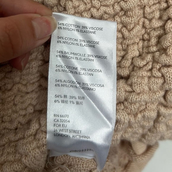 Free People Rosehip Cardi in Rose Water size large Lettuce trim Bohemian 90s - Picture 13 of 16